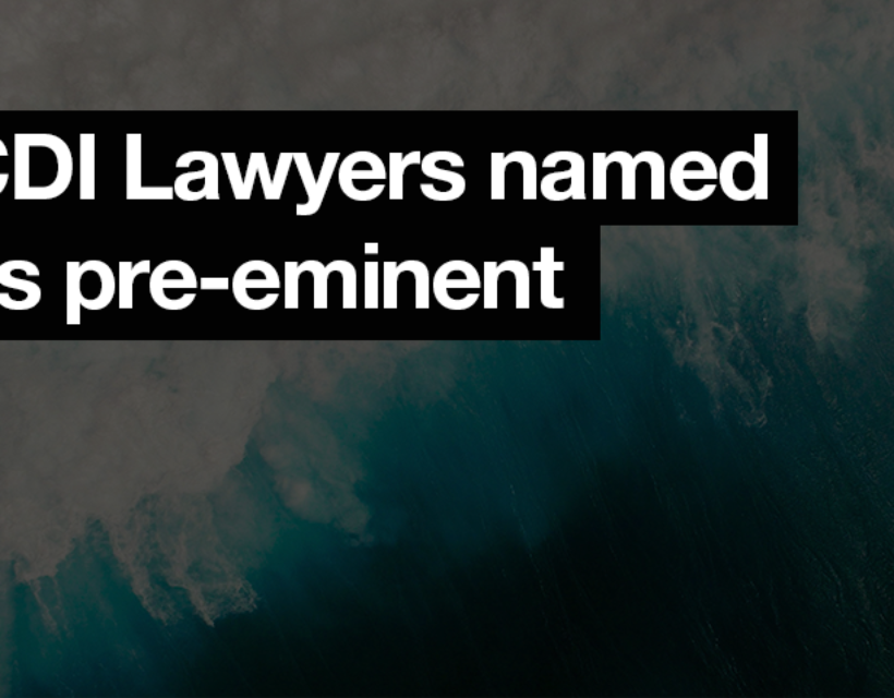 CDI Lawyers ranked as pre-eminent
