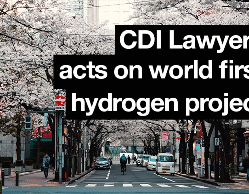 CDI Lawyers acts on world first hydrogen project