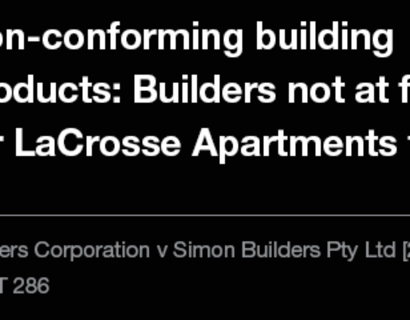 Non-conforming building products: Builders not at fault for LaCrosse Apartments fire