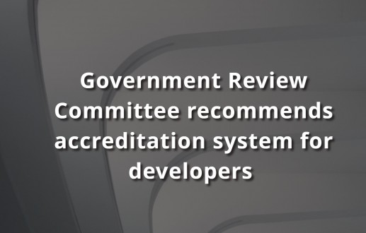 Government Review Committee recommends accreditation system for developers
