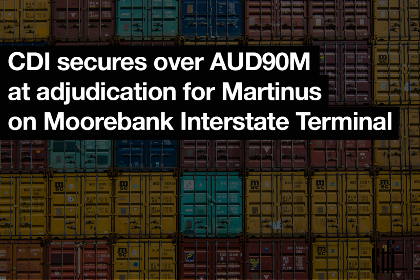 CDI secures over AUD90M at adjudication wins for Martinus