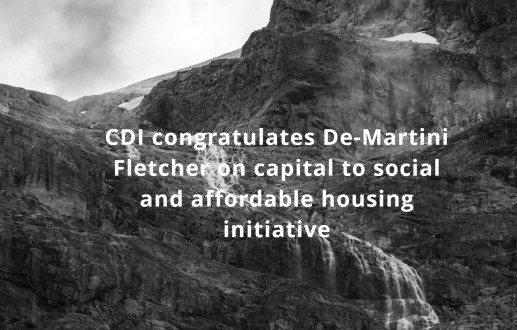 CDI congratulates De Martini Fletcher on capital to social and affordable housing initiative