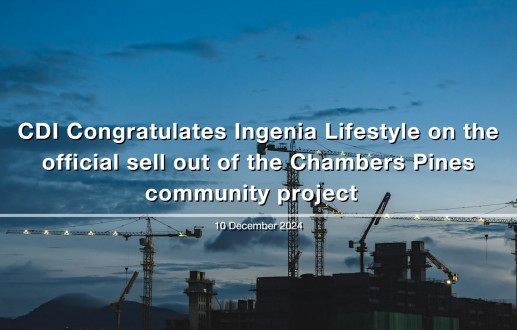 CDI Congratulates Ingenia Lifestyle on the official sell out of the Chambers Pines community project